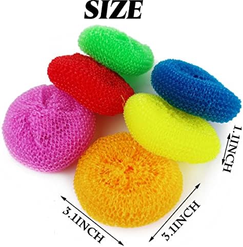 NSBELL 30PCS Plastic Dish Scrubbers - Image 2