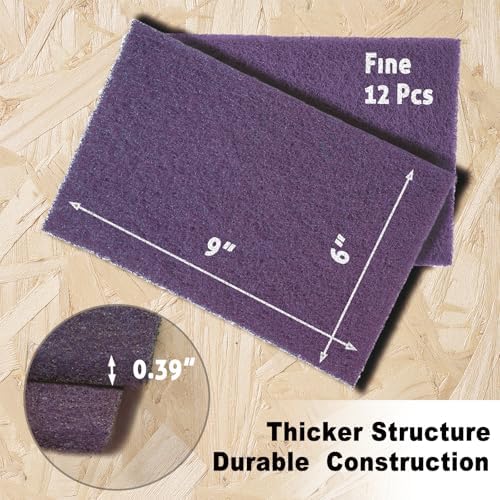 12-Pack 6"x9" Non-Woven Scuff Pads - Image 2