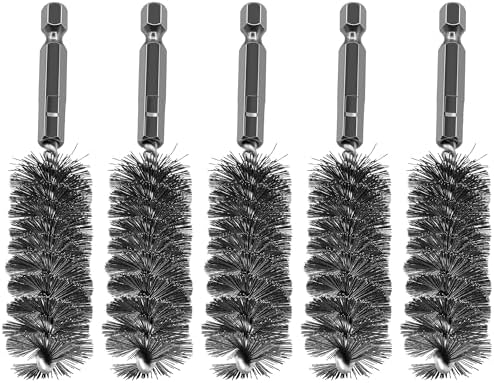 5Pcs 11/16" Stainless Steel Wire Bore Brush by ASNOMY