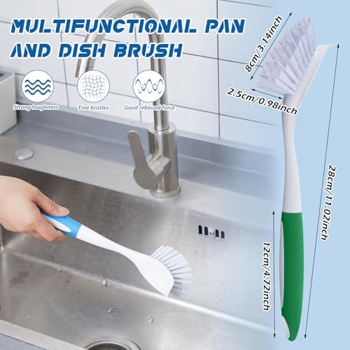 Hsei 6 Pcs Kitchen Scrub Dish Brush Bulk - Image 2