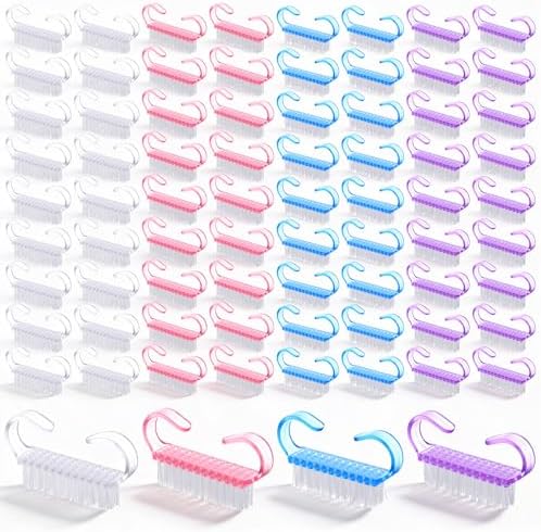 200 Pcs Handle Grip Nail Brush Bulk Nail Scrub Brush by Unknown