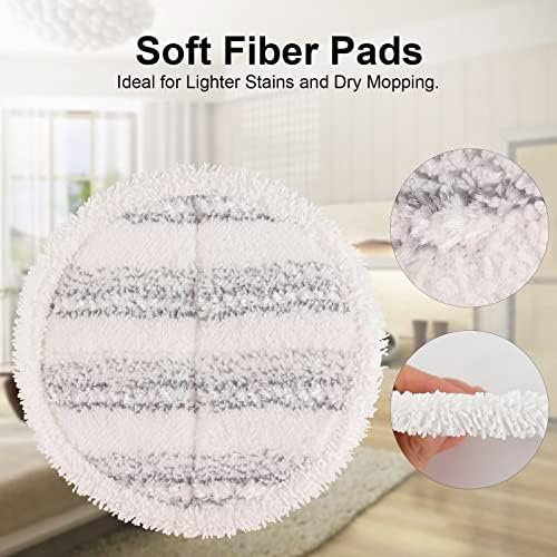 Cordless Electric Mop Pads, 7.28in Round Replacement Pads - Image 6