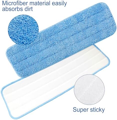 80 Pack Microfiber Mop Pads Machine Washable Flat Mop Head Replace - Image 4