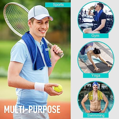 SINLAND Microfiber Gym Towels, Workout Sweat Towel 16x32In - Image 4