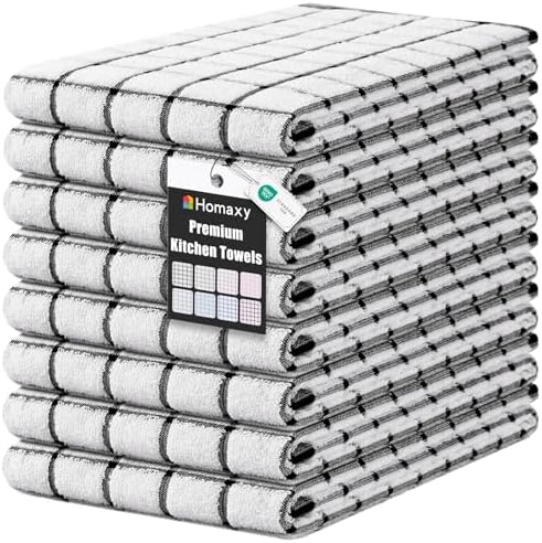 Homaxy Premium Kitchen Towels, Check Design by Homaxy