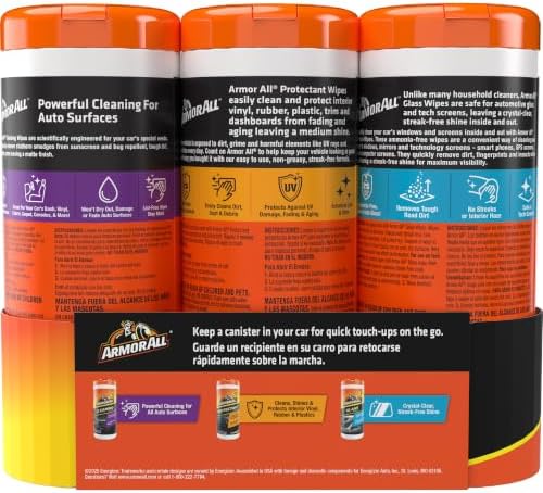 Armor All Car Interior Value Pack, Auto Cleaning Wipes - Image 6