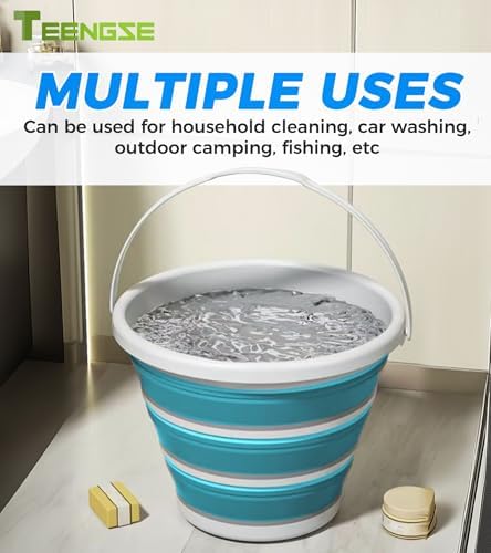 10L Portable Collapsible Silicone Bucket - Image 7