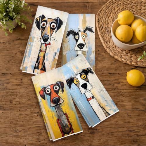 Whimsical Dog Kitchen Towels Set - Image 5