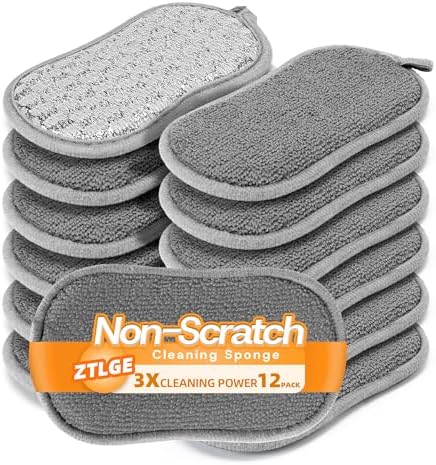 Multi-Purpose Dish Sponges Kitchen, Dual-Sided Non Scratch Scrub Sponges by Unknown