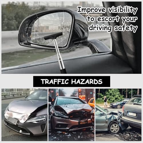 1 Pcs Car Window Mini Squeegee Retractable Auto Glass Squeegee Car Rearview - Image 6