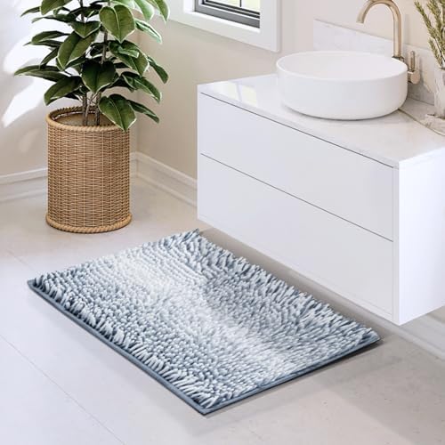 Hearth & Harbor Bathroom Rugs, Chenille Bath Mat - Image 2