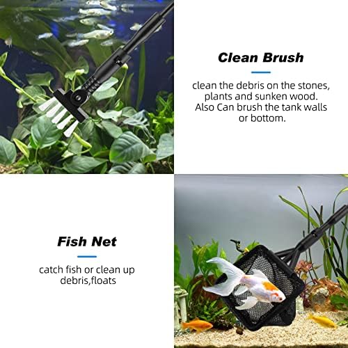 hygger Small Fish Tank Cleaner, Aquarium Cleaning Tools Kit - Image 3