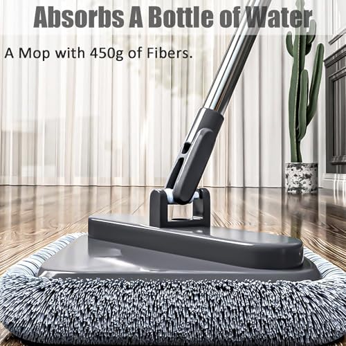 Spin Mop and Bucket Set with Self Separation Dirty and Clean Water System - Image 4