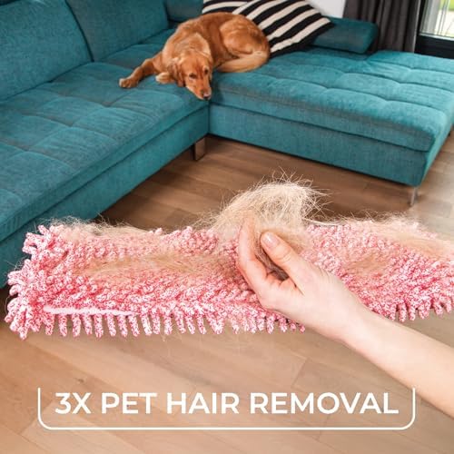O-Cedar Pet Pro Microfiber Hair & Dust Mop + 1 Mop Head Replacement | 3X Pet - Image 4