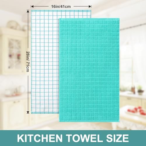 Homaxy Large Premium Cotton Kitchen Towels 16"x 28", 12 Pack - Image 5