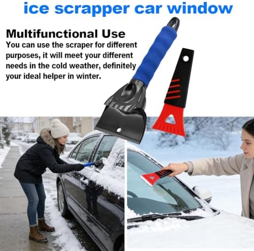 Small Ice Scraper for Cars SUVs Trucks, Non-Scratch Ice Scrapers for - Image 5