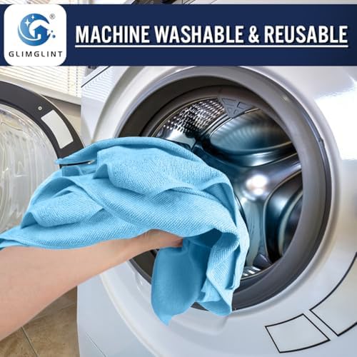 GLIMGLINT Microfiber Cleaning Cloth, 12 Pack Towels - Image 6