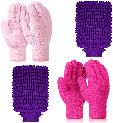Potchen 6 Pcs Microfiber Dusting Mitt Glove by Potchen