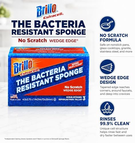 Brillo Estracell No Scratch Scrub Sponge - Image 5