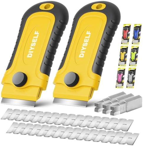 DIYSELF 2 Pack Razor Blade Scrapers by DIYSELF