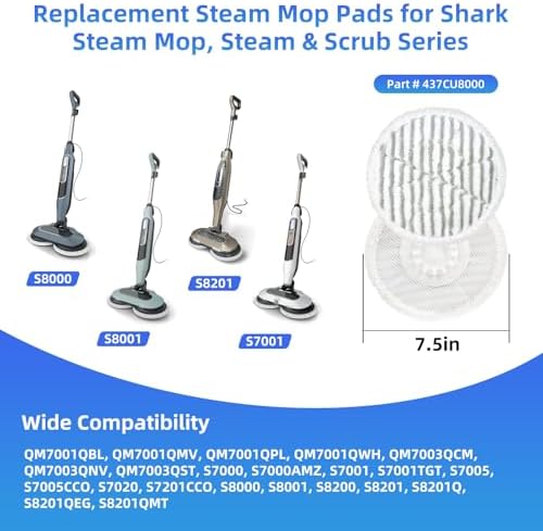 VIEWALL Replacement Steam Mop Pads - Image 2