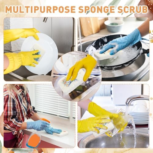 Maxdot 50 Counts Compressed Cellulose Sponges Bulk Fruits Style Natural Kitchen - Image 5