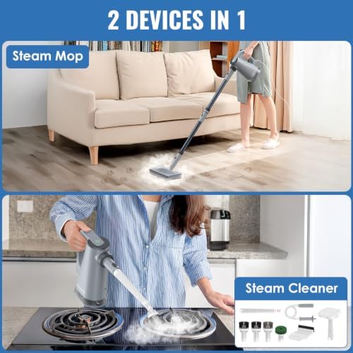 FEPPO Steam Mop & Detachable Handheld Steam Cleaner - Image 2