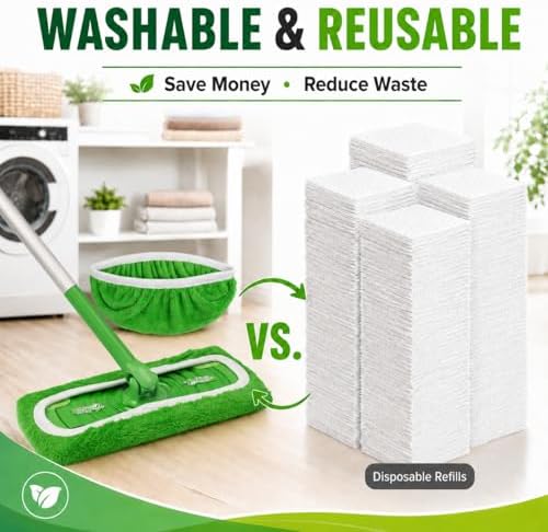 4 Pack Reusable Microfiber Mop Pads Compatible - Image 5