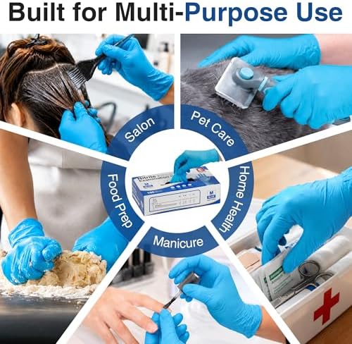Schneider Black Nitrile Gloves, Gloves Disposable Latex Free, Powder Free - Image 6