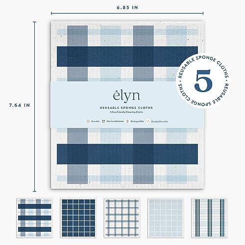 ELYN Swedish Dishcloths, Reusable & Washable Sponge Cloths, Absorbent Cleaning - Image 2
