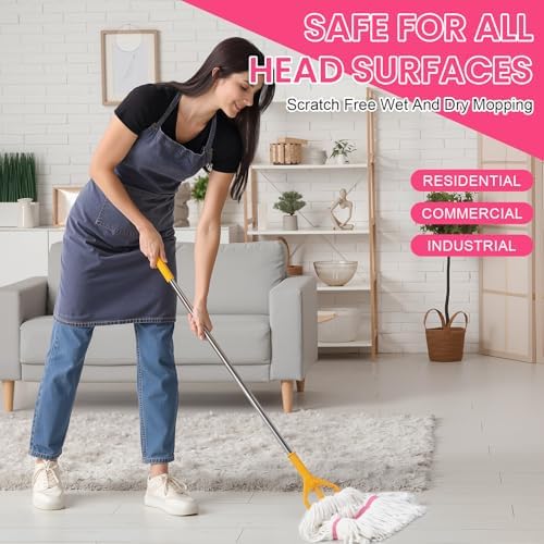 Eccliy 6 Pack Mop Heads Replacement 18 Oz Loop End - Image 5
