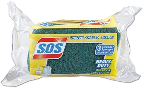 Clorox 91029 S.O.S Heavy-Duty Scrubber Sponge 3-Pack by Clorox