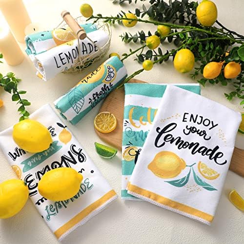 Redbaker 6 Pcs Lemon Kitchen Towels - Image 6