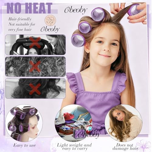 obeoby 4 Sizes Hair Rollers Curlers Set - Image 5