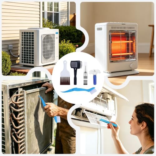 5 Pcs Air Conditioner Fin Comb Cleaner kit AC Coil Cleaning Brush 5 Different - Image 2