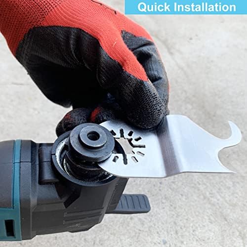 8PCS Oscillating Multitool Saw Blades, Oscillating Multi Tool Hook Knife Blade - Image 3