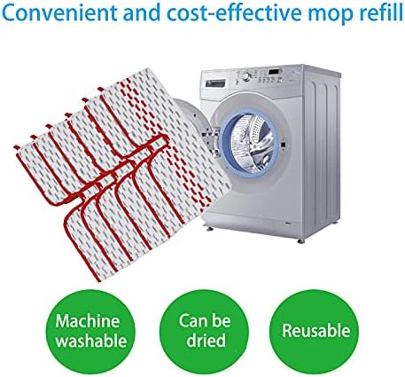 6 Pack Replace Mop Pads for Promist Max Microfiber Spray Mop Refill, Washable - Image 5
