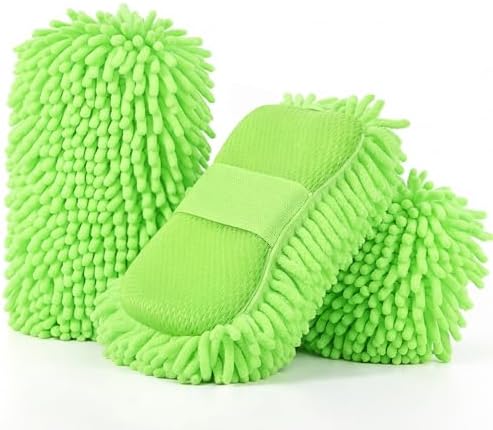 3 Pack Chenille Premium Scratch-Free Microfiber Car Wash Sponges, Non-Scratch by Acellegic