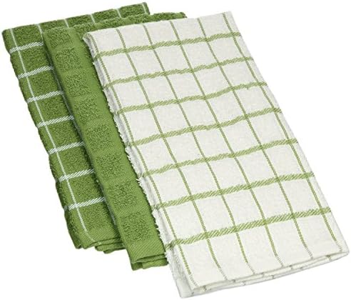 Ritz Premium 100% Cotton Terry Check Kitchen Dish Towels by RITZ