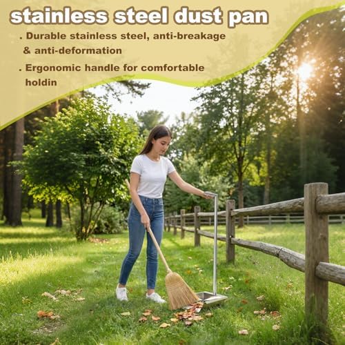 35in Heavy Duty Stainless Steel Standing Dust pan - Image 5