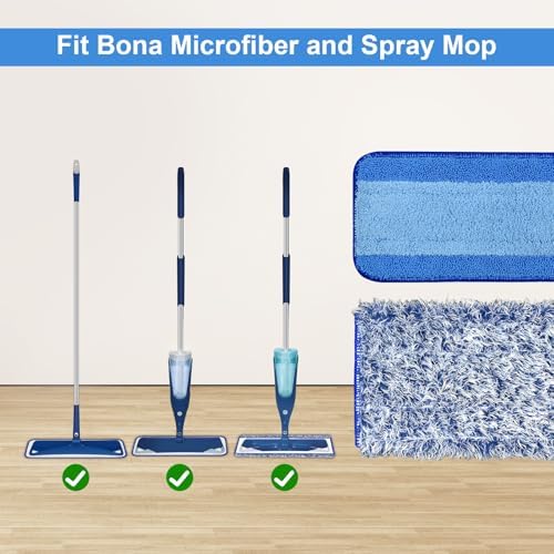 4 Pack Microfiber Cleaning Pad for Bona Mop Safe for Hardwood & Hard Surface - Image 4
