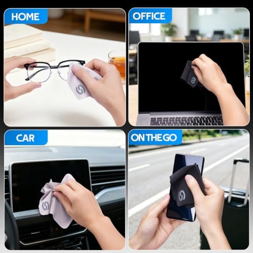 SmoTecQ SoftDense Microfiber Lens Cleaning Cloths – Professional Grade 3μm - Image 5