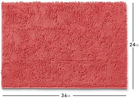Hearth & Harbor Bathroom Rugs, Chenille Bath Mat - Image 3