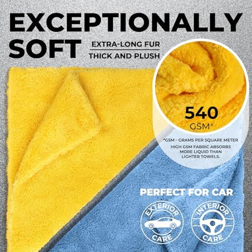 Edgeless Microfiber Car Towels – 6pk – Soft & Scratch-Free Towels - Image 2