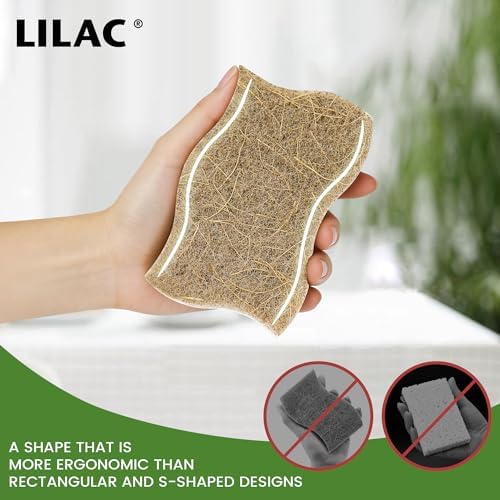12 Pack Natural Cellulose Non-Scratch Kitchen Scrub Sponges - Image 3