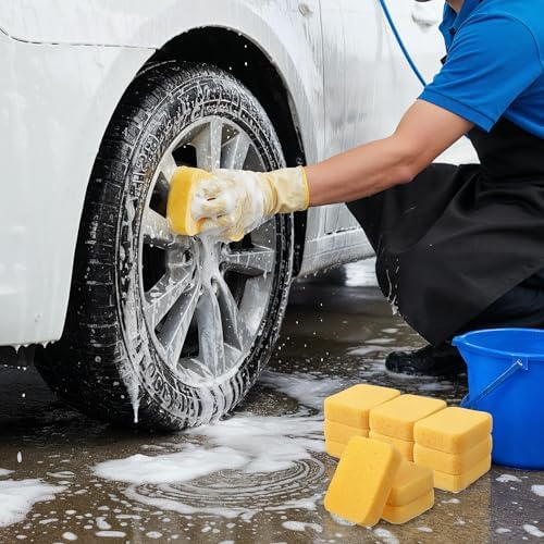 12Pcs Large Sponges Bulk, 7.5”x5.5”x1.9” Grout Car Wash Foam Sponge, Heavy Duty - Image 5