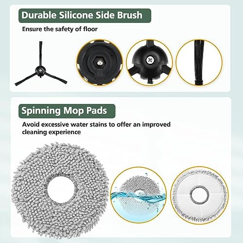 15 Pack Replacement Parts for Q Revo Robot Vacuum, Q Revo Accessory Kits - Image 6