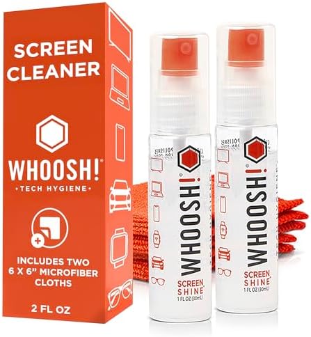 WHOOSH! Screen Shine Go – Refillable Screen Cleaner Kit, 1 fl oz by WHOOSH
