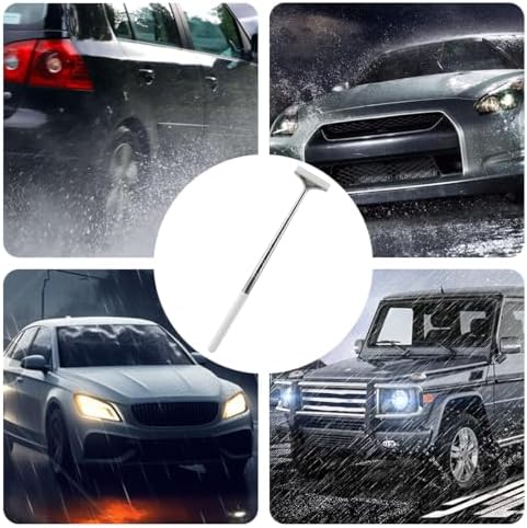 Car Rearview Mirror Wiper, Telescopic Vehicle Glass Squeegee Cleaner - Image 5