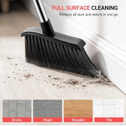 Angle Broom, 59‑in Long Handle Kitchen Brooms - Image 5
